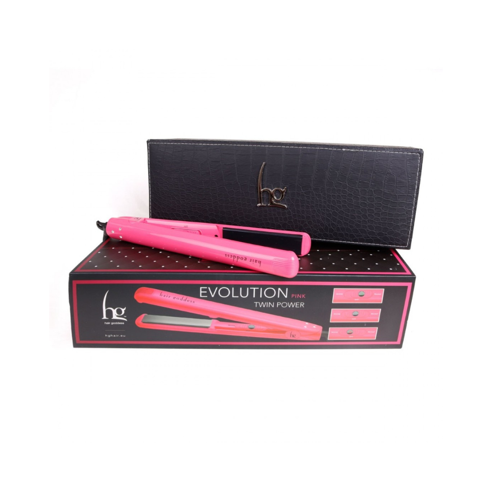 Hg Piastra per capelli Evolution Twin Power Pink