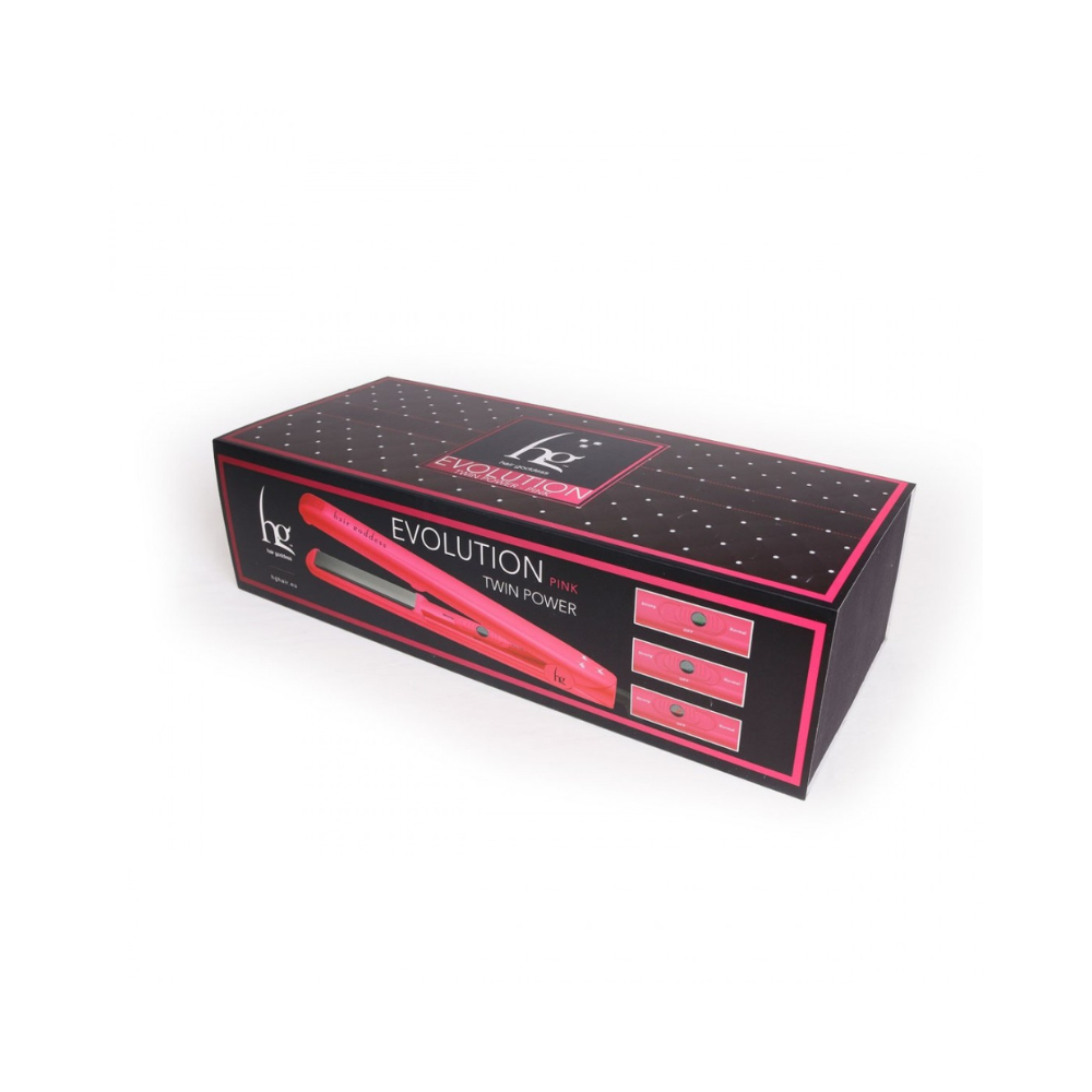 Hg Piastra per capelli Evolution Twin Power Pink