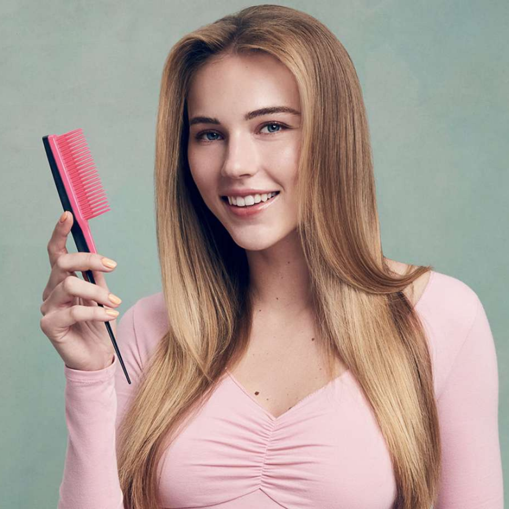 Tangle Teezer Back-Combing Hairbrush Orange - Black