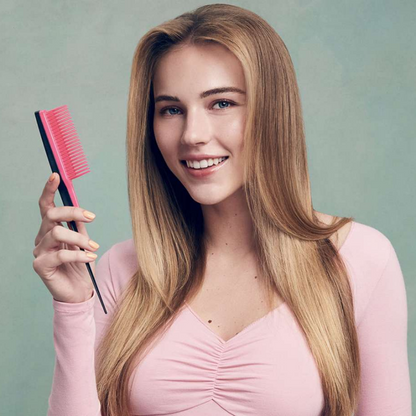 Tangle Teezer Back-Combing Hairbrush Orange - Black