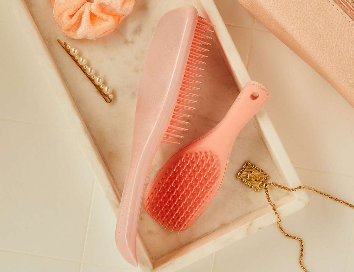 Tangle Teezer The Wet Detangler Large Peach Glow